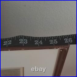 Joichi Hoshi Red Tree Woodblock Print 1974 Signed/Numbered 79/99 Kato Tokyo