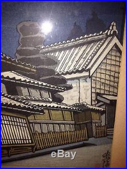 Junichiro Sekino Important Mid 20th Century Modern Japanese Woodblock Print Nice
