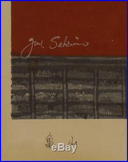 Junichiro Sekino (Japanese, 1914-1988) Original Woodblock Print Signed