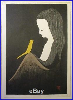 KAORU KAWANO-Two Japanese Woodblock Prints-Posthumous-Very Good