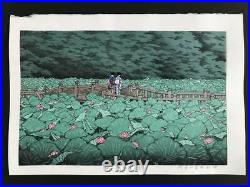 KAWASE HASUIBenten pond, ShibaJapanese Antique woodblock prints Landscape