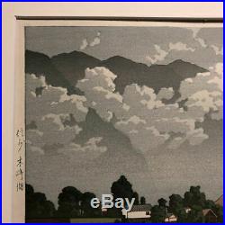 KAWASE HASUILake Kizaki in Rain, Shinshu1941 Japanese woodblock prints