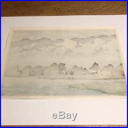 KAWASE HASUILake Kizaki in Rain, Shinshu1941 Japanese woodblock prints