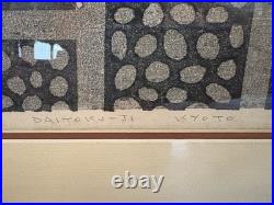 KIYOSHI SAITO Woodblock Print Daitoku-Ji Kyoto (E) 1960 Japan Edition 88/150