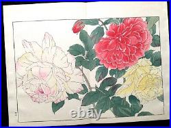 KONAN European Flowers Woodcut album KUSABANA ZUFU SE Woodblock print Book #2