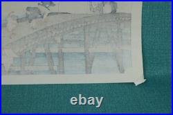 Kakegawa Distant View of Mt. Akiba 26th Station Woodblock By Utagawa Hiroshige