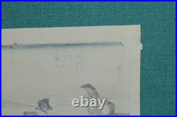 Kakegawa Distant View of Mt. Akiba 26th Station Woodblock By Utagawa Hiroshige