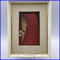 Kaoru Kawano (1916-1965) Framed Woodblock Print Dream Excellent Condition