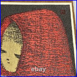 Kaoru Kawano (1916-1965) Framed Woodblock Print Dream Excellent Condition