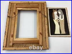 Kaoru Kawano (1916-1965) Framed Woodblock Print Two Girls Excellent Condition