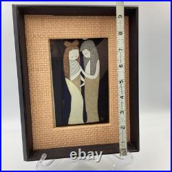 Kaoru Kawano (1916-1965) Framed Woodblock Print Two Girls Excellent Condition