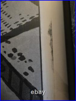 Kasamatsu Shiro Echigo no Umi Japanese Woodblock Authentic No Frame Paper Mnts