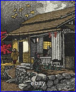 Kasamatsu Shiro Okutama House Japanese Woodblock Print Shin Hanga