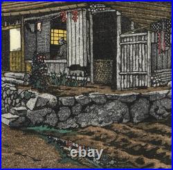 Kasamatsu Shiro Okutama House Japanese Woodblock Print Shin Hanga