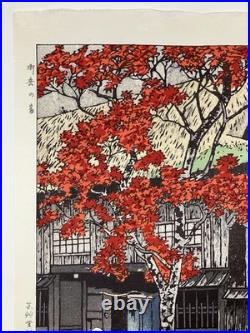 Kasamatsu Shiro Woodblock Print House in Ontake Shin-hanga