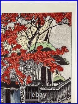 Kasamatsu Shiro Woodblock Print House in Ontake Shin-hanga