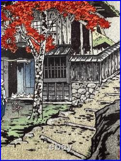 Kasamatsu Shiro Woodblock Print House in Ontake Shin-hanga