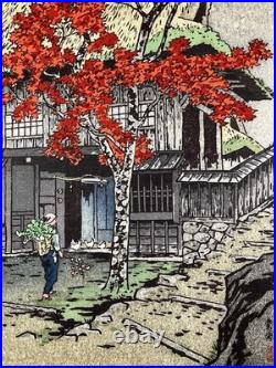 Kasamatsu Shiro Woodblock Print House in Ontake Shin-hanga