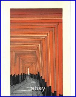 Kato Teruhide Japanese Woodblock Print Senbon Torii Kyoto