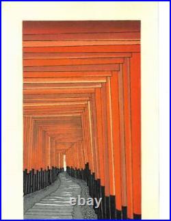Kato Teruhide Vintage Woodblock Print Thousand Torii Gates