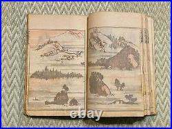 Katsushika HOKUSAI Sketch Manga 4 Ehon Ukiyo-e Japanese Woodblock Print Book EX