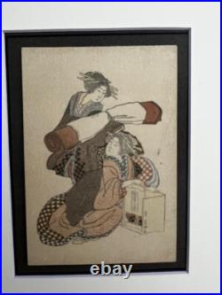 Katsushika Hokusai (1760 1849) Two Japanese Women. Original Woodblock