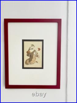 Katsushika Hokusai (1760 1849) Two Japanese Women. Original Woodblock