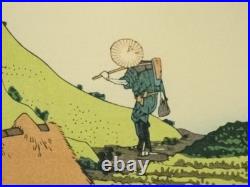 Katsushika Hokusai Ukiyo-e Woodblock Print Thirty-six Views of Mt. Fuji Edo