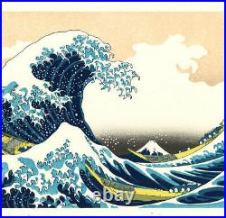 Katsushika Hokusai Vintage Woodblock Ukiyoe Under the Wave off Kanagawa