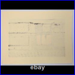 Katsuyuki Nishijima Japanese Woodblock Print Kaze no Landscape Authentic