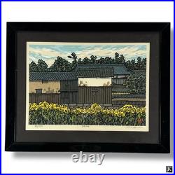 Katsuyuki Nishijima Woodblock Print Spring in Hirano Signed & Numbered Rare