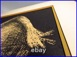 Kawano Kaoru Woodblock Print Short Hair Tanpotsu Seed Tampopo Signed