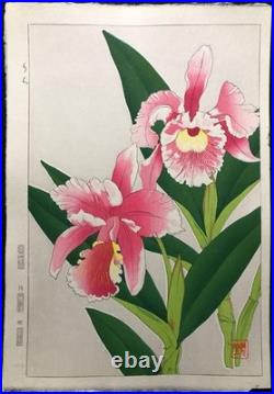 Kawarazaki Shodo Woodblock Print Ran Ukiyo-e Large 40x27.5cm