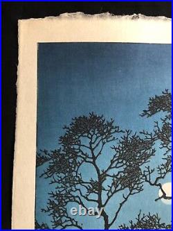 Kawase Hasui, 1931, Late print, original handmade woodblock print