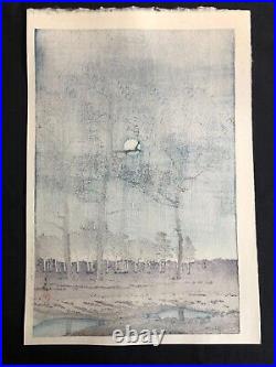 Kawase Hasui, 1931, Late print, original handmade woodblock print