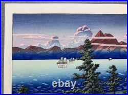 Kawase Hasui Japanese Woodblock Print Mount Unzen (Unzendake) /The Eight Views Kawase Hasui Japanese Woodblock Print Mount Unzen (Unzendake) /The Eight Views