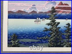 Kawase Hasui Japanese Woodblock Print Mount Unzen (Unzendake) /The Eight Views Kawase Hasui Japanese Woodblock Print Mount Unzen (Unzendake) /The Eight Views