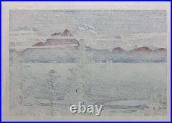 Kawase Hasui Japanese Woodblock Print Mount Unzen (Unzendake) /The Eight Views Kawase Hasui Japanese Woodblock Print Mount Unzen (Unzendake) /The Eight Views
