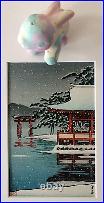 Kawase Hasui, Miyajima, Japanese original handmade woodblock print