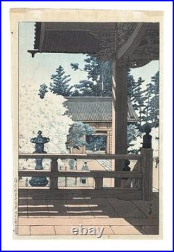 Kawase Hasui Woodblock Myhon Temple Kamakura Watanabe Round Deal Lifetime 1933
