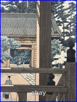 Kawase Hasui Woodblock Myhon Temple Kamakura Watanabe Round Deal Lifetime 1933