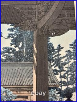 Kawase Hasui Woodblock Myhon Temple Kamakura Watanabe Round Deal Lifetime 1933