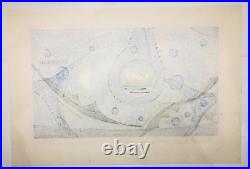 Kazou Otani Woodblock Print Blue Dream of the Mountains 1998 ED 9/15