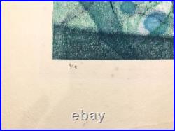 Kazou Otani Woodblock Print Blue Dream of the Mountains 1998 ED 9/15