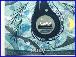 Kazou Otani Woodblock Print Blue Dream of the Mountains 1998 ED 9/15