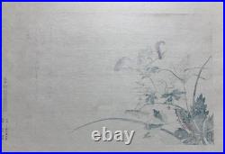 Kitagawa Utamaro Ukiyo-e Woodblock Print Katydid and Centipede
