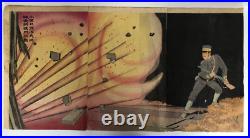 Kiyochika Woodblock Print Tokuji Onoguchi blowing up the gate of Jinzhou Castle