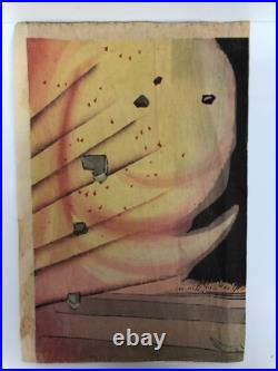 Kiyochika Woodblock Print Tokuji Onoguchi blowing up the gate of Jinzhou Castle