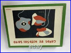 Kiyoshi Saito 12 Woodblock Print Cards Boxed Set 1950's Mint Condition
