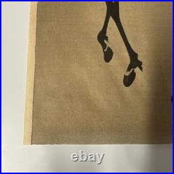 Kiyoshi Saito Horse Japanese Woodblock Print Signed Vintage Art Original